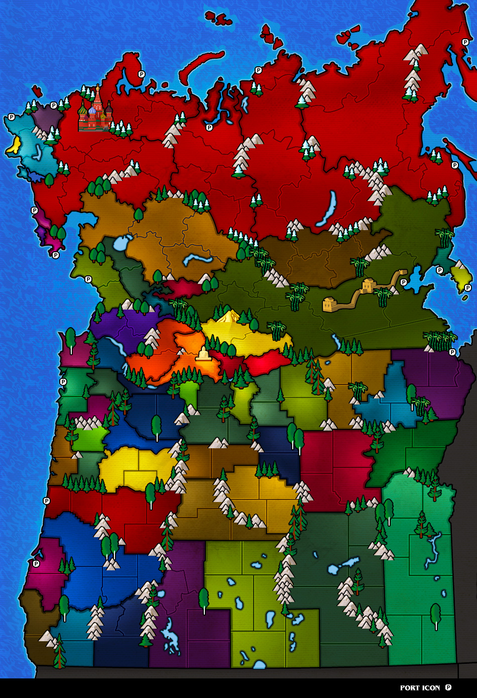 the map